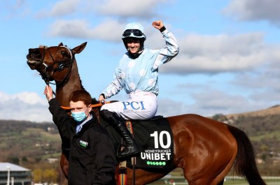 Horse racing-Blackmore becomes first woman jockey to win Champion Hurdle