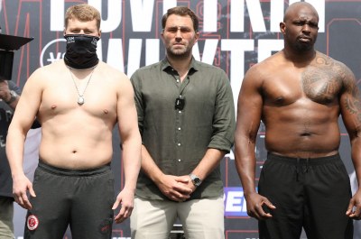 Dillian Whyte weighs in lighter for heavyweight rematch with Alexander Povetkin on Saturday
