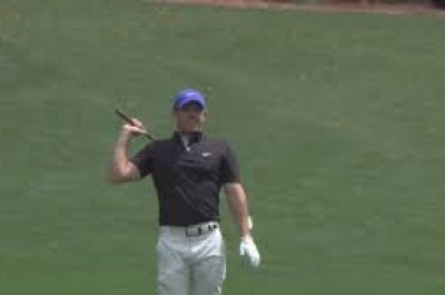 The Masters: Rory McIlroy hits his own father with a wayward shot at the seventh
